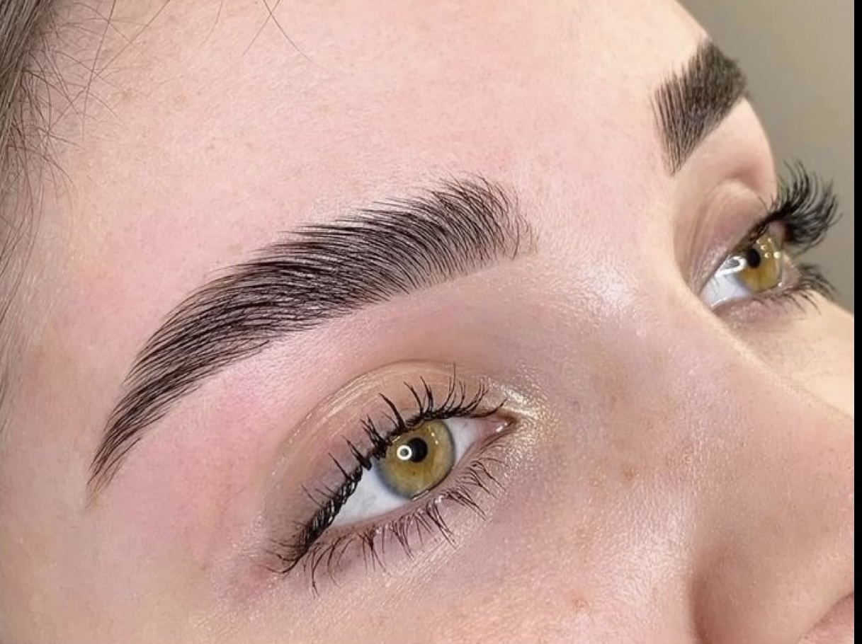 Brow lamination and shape result, Tampa